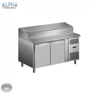 S/S two door salad counter chiller | Stainless Steel Salad Chiller & Pizza Preparation Counter  Door Model SH 2000/700 | salad bar refrigeration unit | SH2000/700 | Saladette Preparation Chiller New Series SH 2000/700, SALADETTE CHILLER 2 DOORS