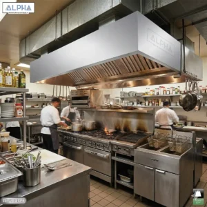 Wall Exhaust Hood with Fresh Air
