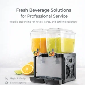 Cold Drink Dispenser Cofrimell 2 Bowl | Commercial Drink Dispenser, Cofrimell - Drink DispenserModel: COLDREAM 2S, cold drink dispenser cofrimell 2 bowl, commercial juice dispenser two bowl, cofrimell beverage dispenser, cold drink machine restaurant, dual bowl juice dispenser, horeca drink dispenser