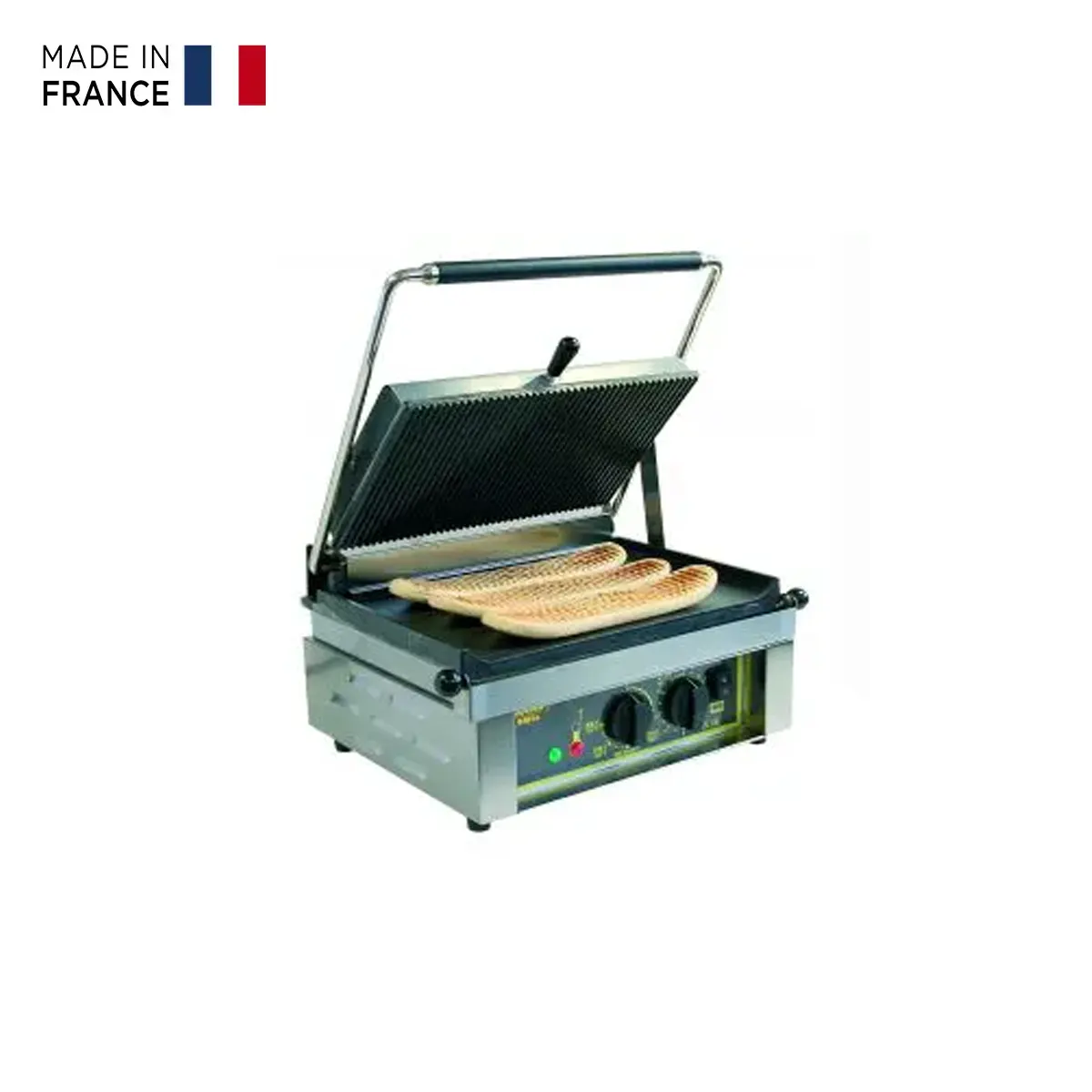 Machine à panini professionnelle : contact grill panini Roller Grill
