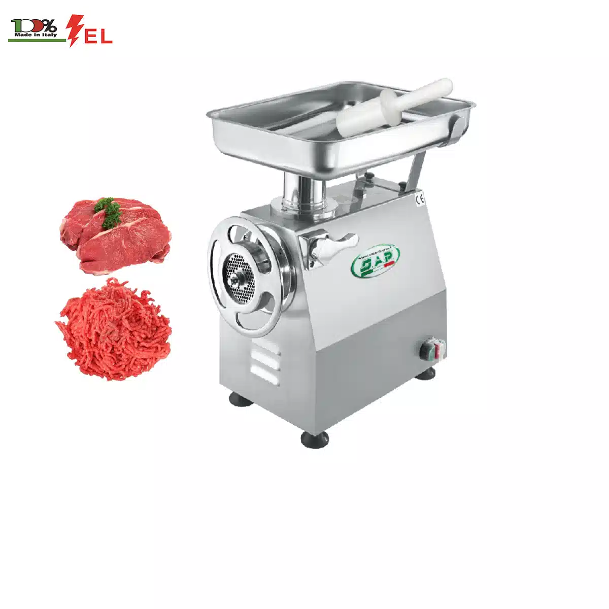 Reliable electric meat mincer in TC-22 size