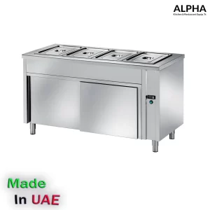 Bain Marie 4GN 1/1 , Stainless steel Bain Marie 4 GN , Catering equipment for food display