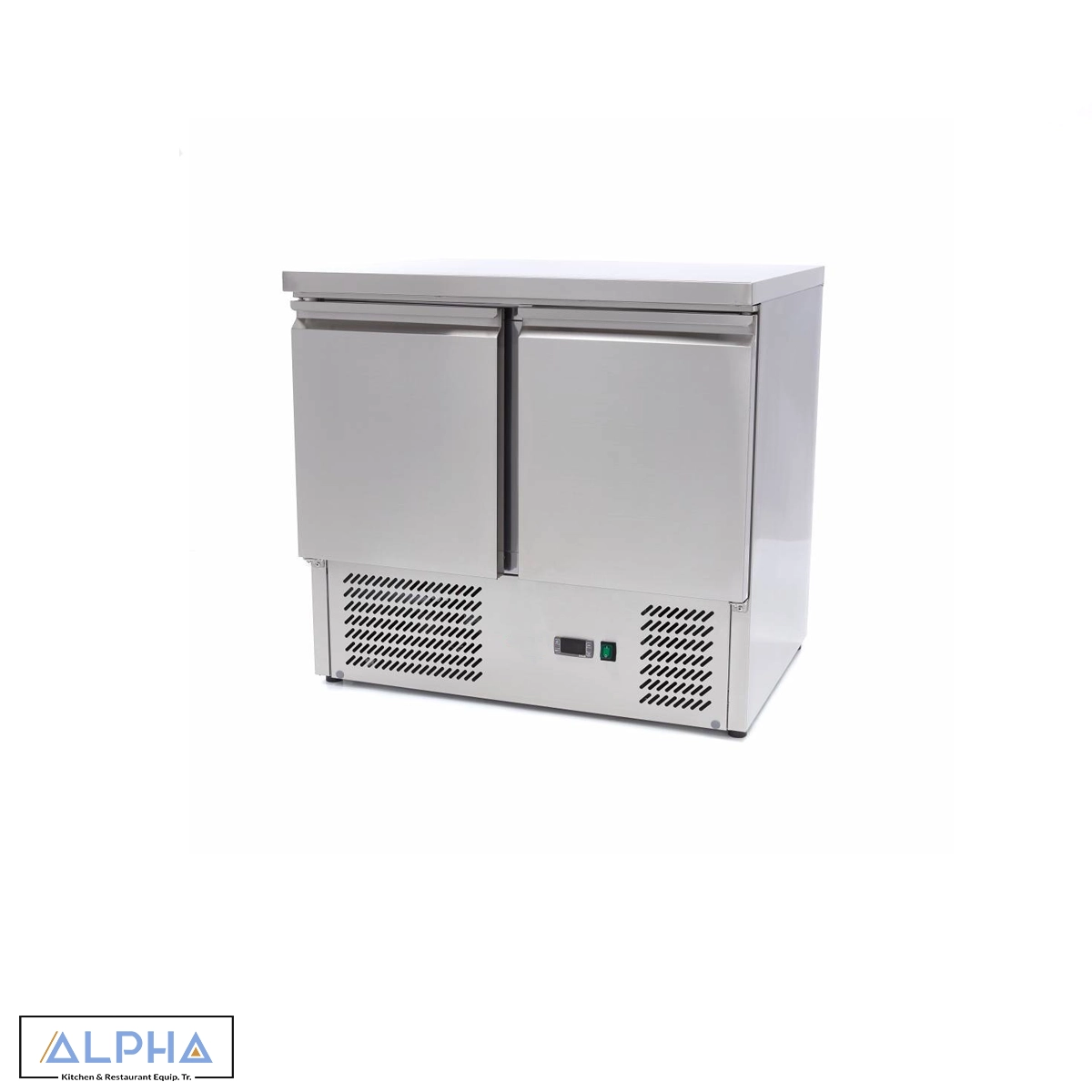 Refrigerated Pizza Table European Stainless Steel Commercial Refrigerator  Saladette - China Refrigerator and Glass Door Refrigerator price