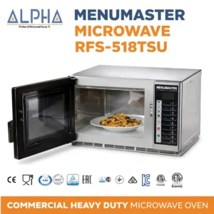 Menumaster Microwave RFS-518TSU Heavy-Duty 1800W Power