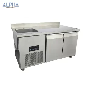 Countertop Chiller with Sink 136 | under counter chiller with bowl sink | restaurant kitchen equipment Dubai | Restaurant Kitchen Equipment | commercial kitchen equipment | Best Restaurant Equipment in UAE