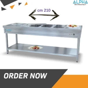 Bain Marie 6 GN | Stainless Steel Electrical Bain Marie | 6 GN Pan Commercial Bain Marie Food Warmer