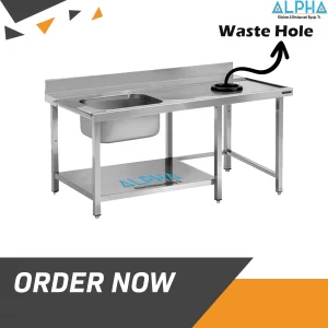 Pre-wash tables with basin and waste chute , UAE , Qatar