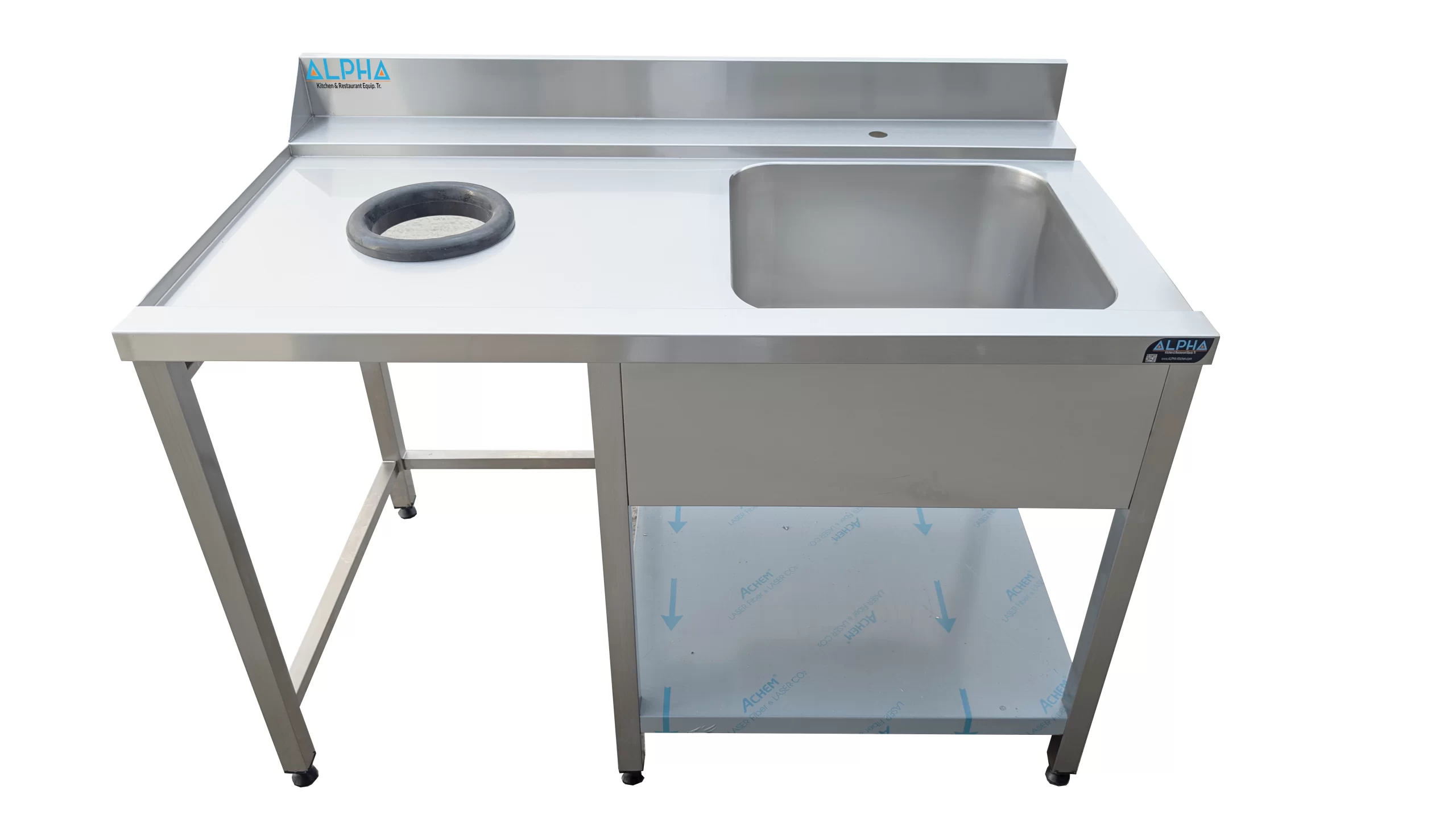 Pre-wash tables with basin and waste chute , UAE , Qatar