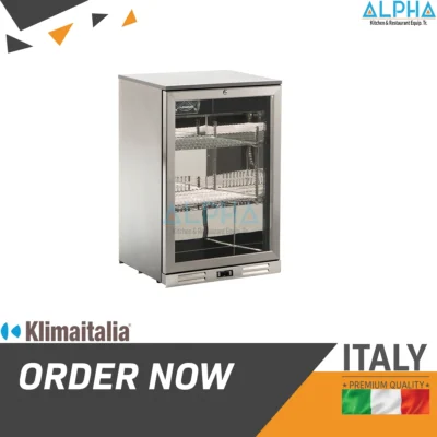 1 Door Back Bar Cooler stainless steel finish