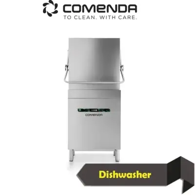 Comenda EC44 pass-through dishwasher for commercial dishwashing rooms in restaurants, hotels and catering kitchens.PASS THROUGH DISHWASHER