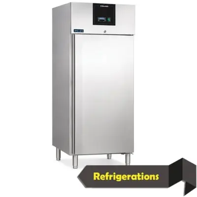 AXF 700 BT single-door stainless steel upright freezer for commercial kitchen frozen storage.