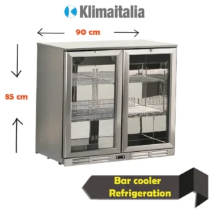 Beverage Cooler 2 Glass Doors , Bar counter chiller, Commercial Display Refrigerator, commercial kitchen freezer,beverage cooler 2 glass doors, commercial bottle cooler, bar fridge UAE, undercounter display chiller, 2 door beverage refrigerator, commercial kitchen equipment Sharjah, alpha kitchen refrigeration.