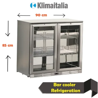 Beverage Cooler 2 Glass Doors , Bar counter chiller, Commercial Display Refrigerator, commercial kitchen freezer,beverage cooler 2 glass doors, commercial bottle cooler, bar fridge UAE, undercounter display chiller, 2 door beverage refrigerator, commercial kitchen equipment Sharjah, alpha kitchen refrigeration.