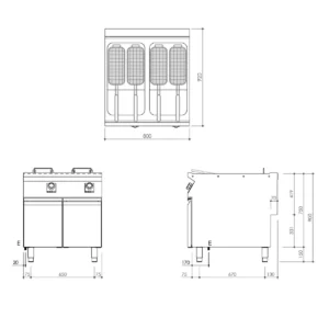 Double Pan Electric Fryer