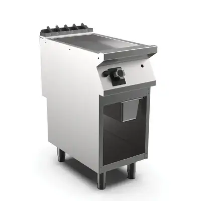 heavy duty Gas Griddle Smooth top with base cabinet ,