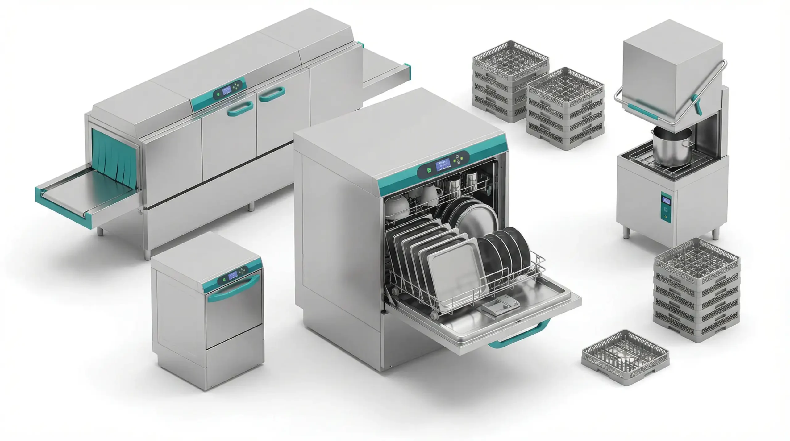 icon 3d of commercial dishwashers, Dishwashers, glasswashers & warewashing equipment