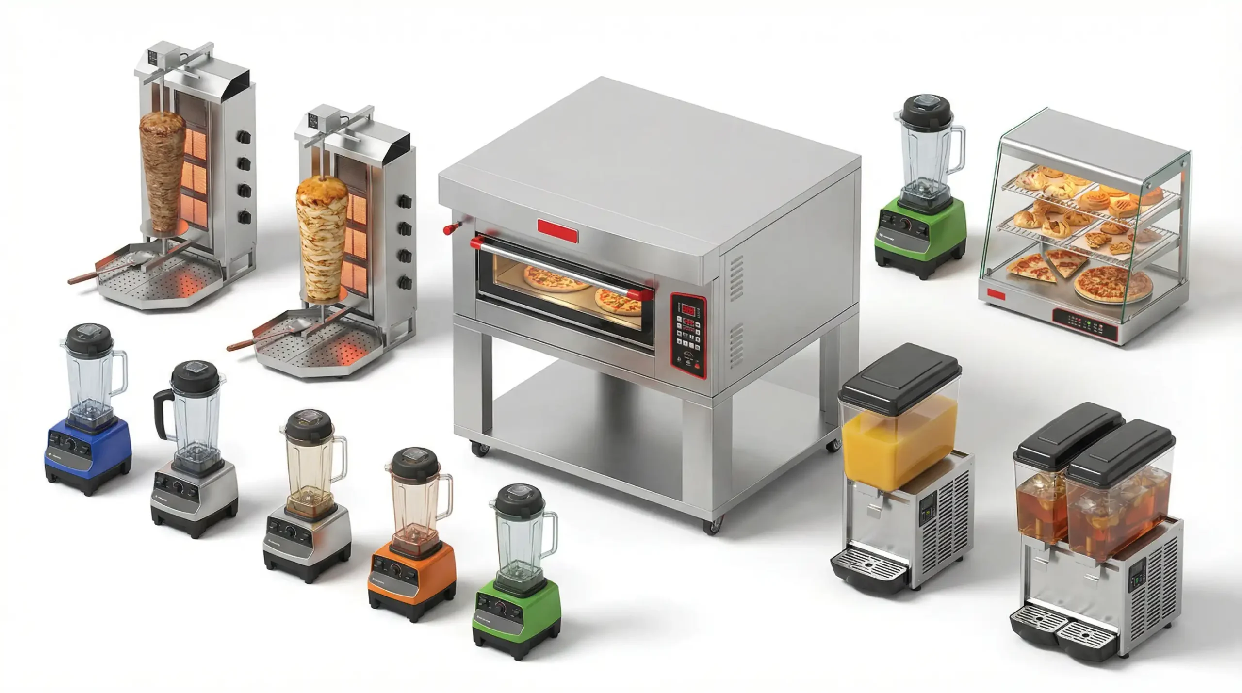 snack pizzeria, Pizza ovens, shawarma machines & fast food equipment