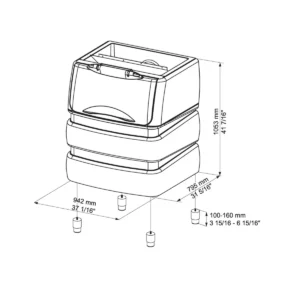 ICE BIN STORAGE - DETAILS MODEL BIN240PE