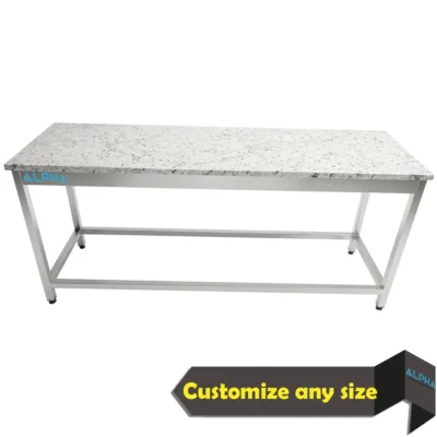stainless steel marble top work table, marble top work table UAE